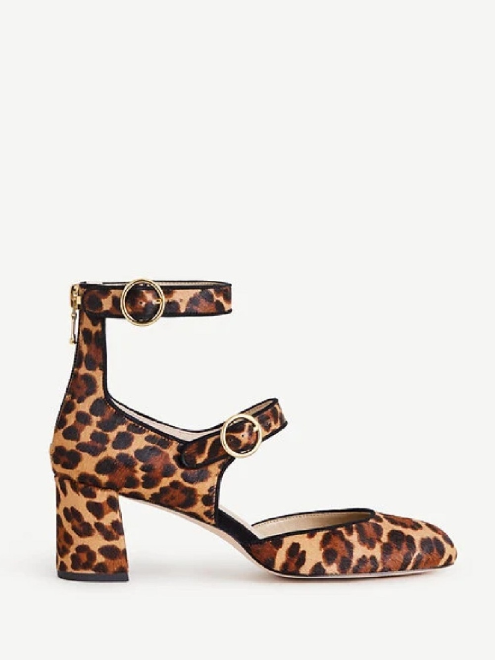 Arielle Leopard Print Haircalf Mary Jane Pumps Color: (Brown Multi)